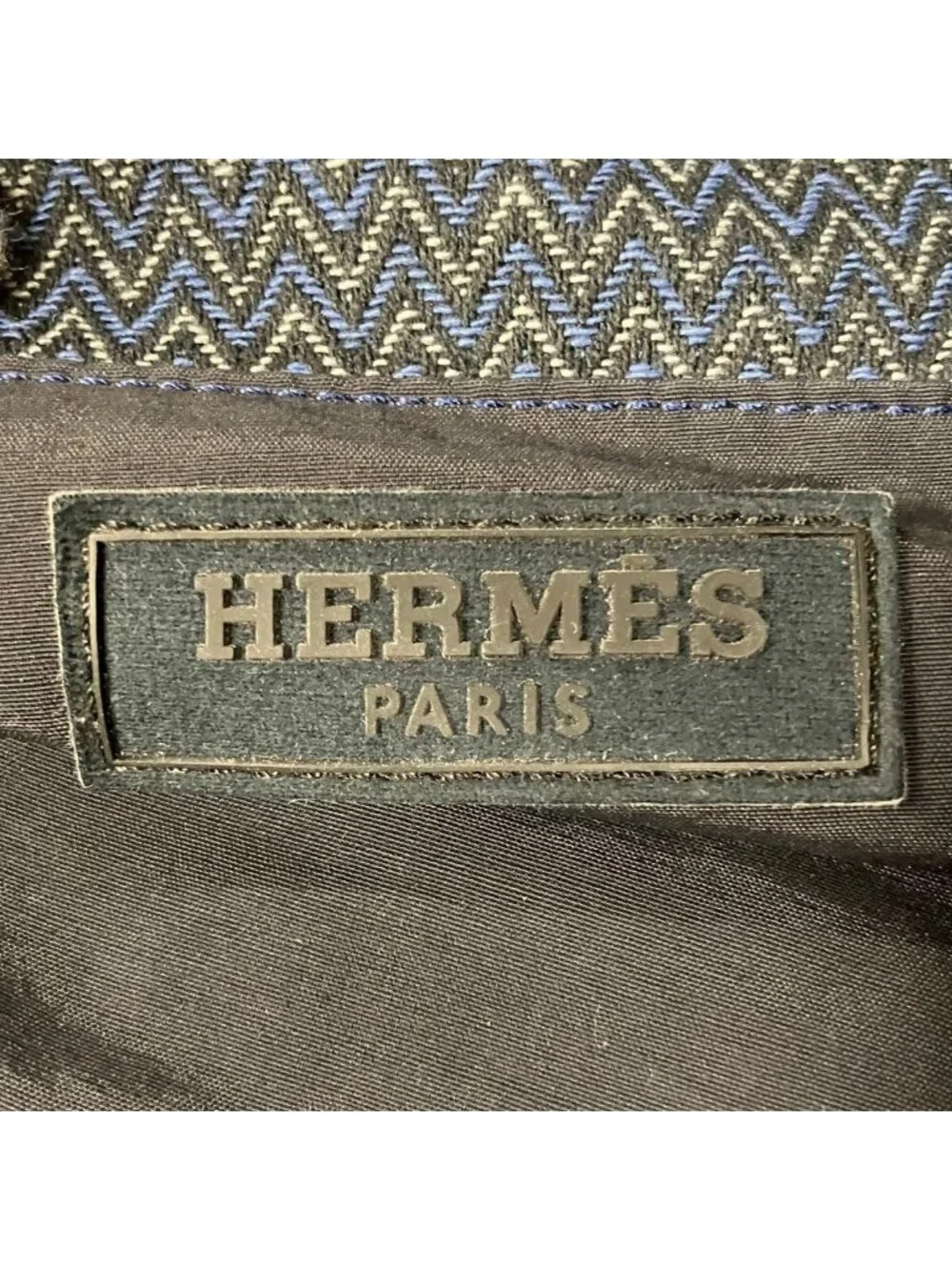 Hermes Sac de Panthere Shoulder Bag Canvas